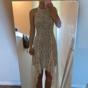 Lace high low dress